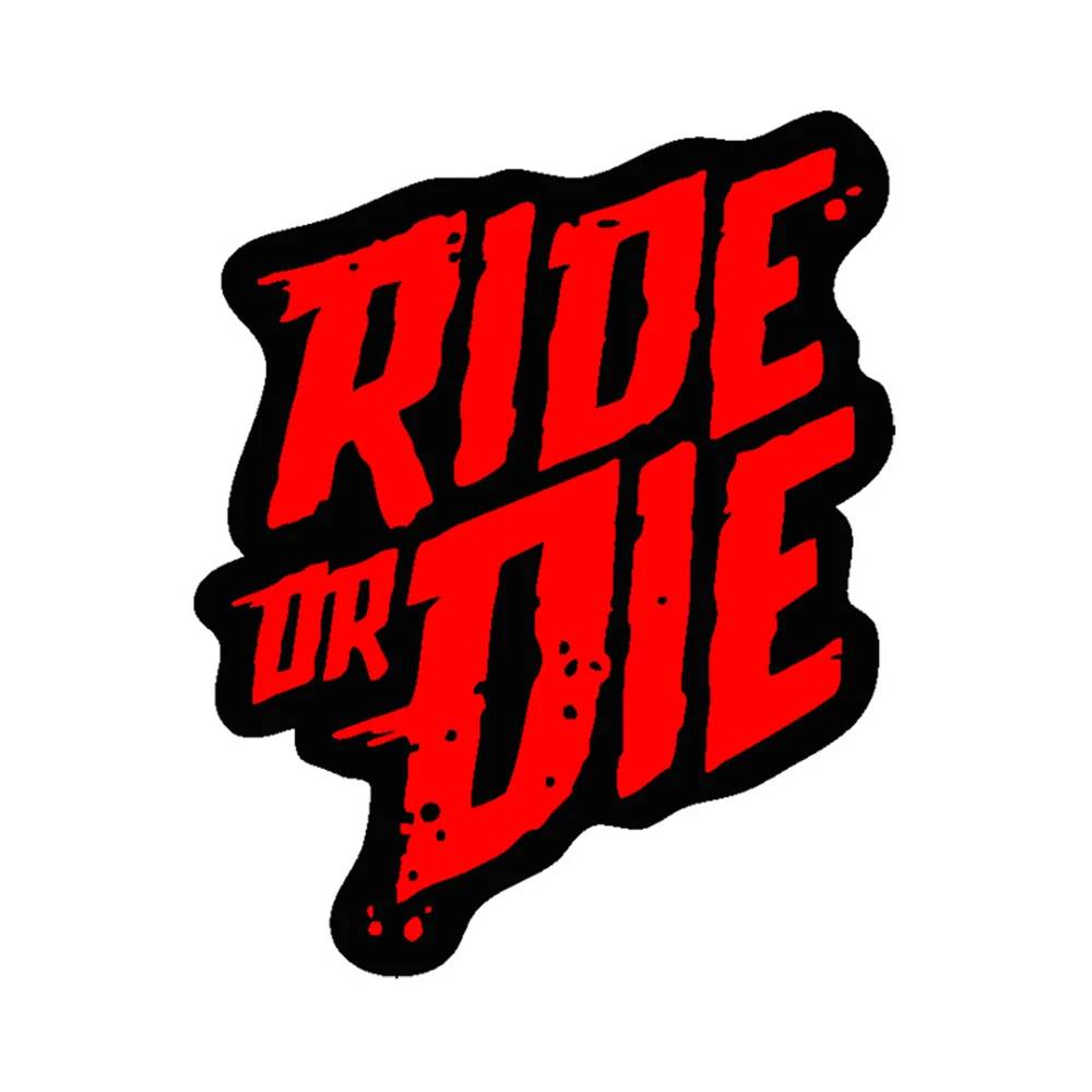 Ride or Die Fahrradrahmen Aufkleber DIY Mountainbike MTB Aufkleber Oberrohr Wasserdichte Vinyl Aufkleber Motorrad Helm Zubehör