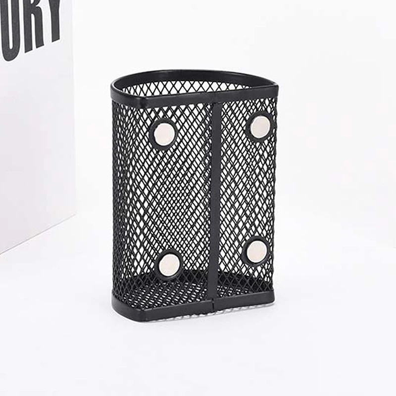 Magnets tift halter Briefpapier Lagerung Mesh Korb Desktop-Stift Make-up Pinsel Behälter Küche Kühlschrank Veranstalter