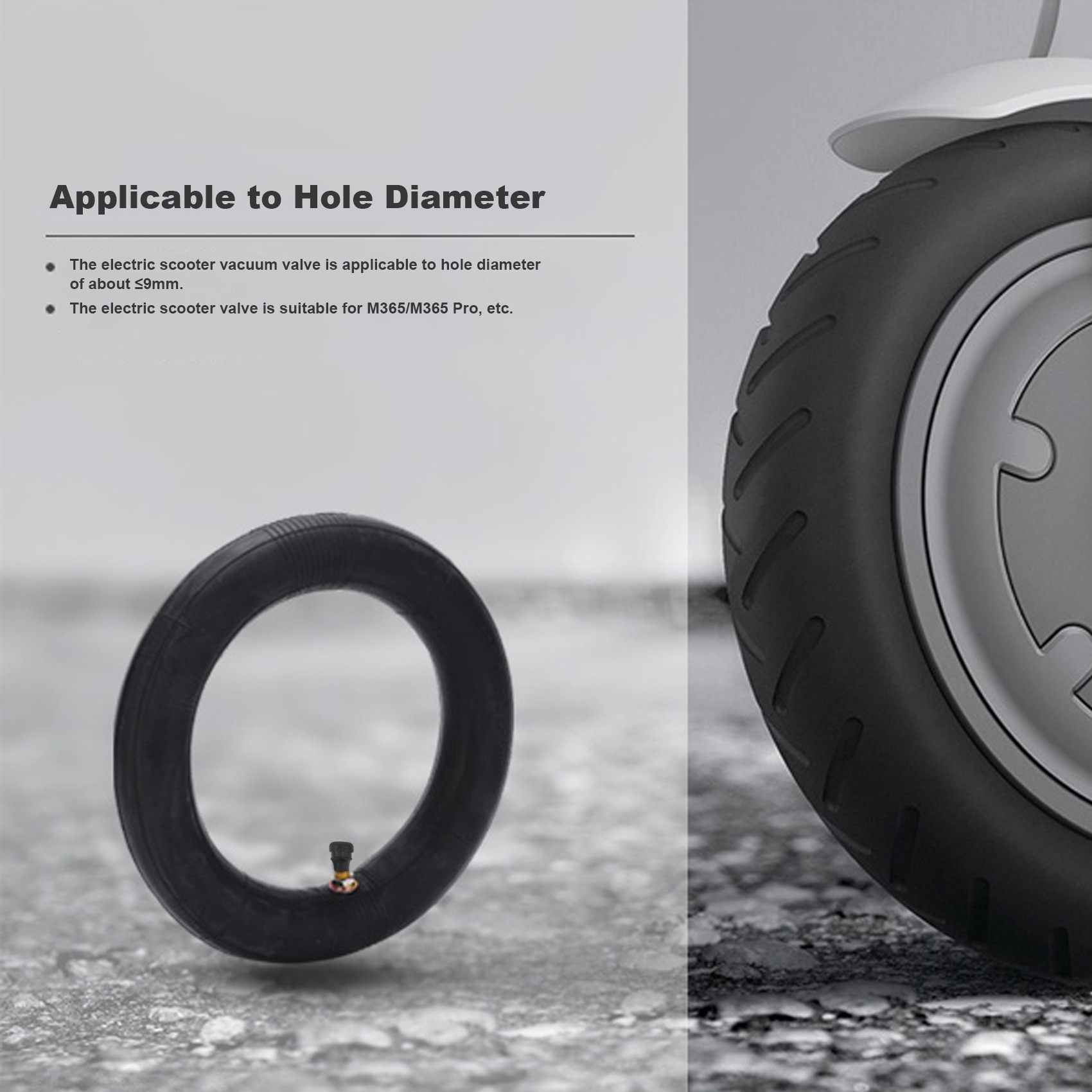 Mais novo 10 pçs scooter elétrico sem câmara de ar válvula vácuo roda válvula gás para xiaomi m365 scooter elétrico acessórios