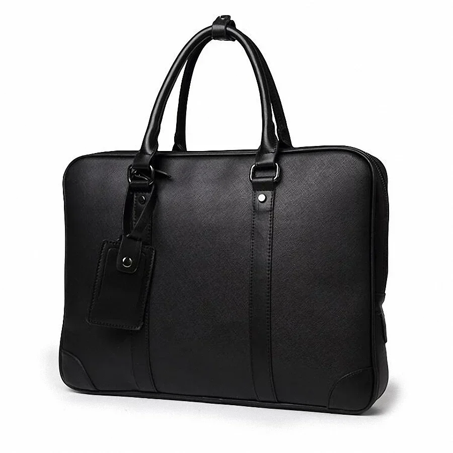 Design simples homem bolsa para portátil macio couro do plutônio moda homem maleta de negócios saco do mensageiro moda homem bolsa