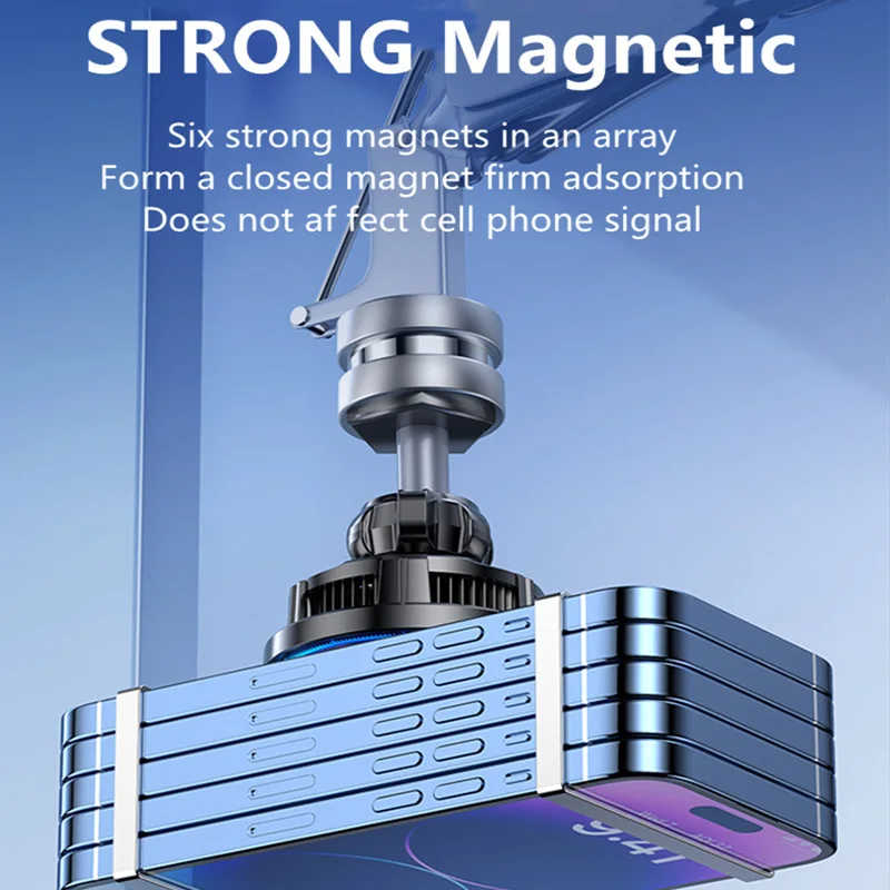 Eis kühlung magnetisches kabelloses Auto ladegerät Schnell ladestation für iPhone 15 14 13 12 Pro Max 15W Magnet Autotelefon halter Ständer