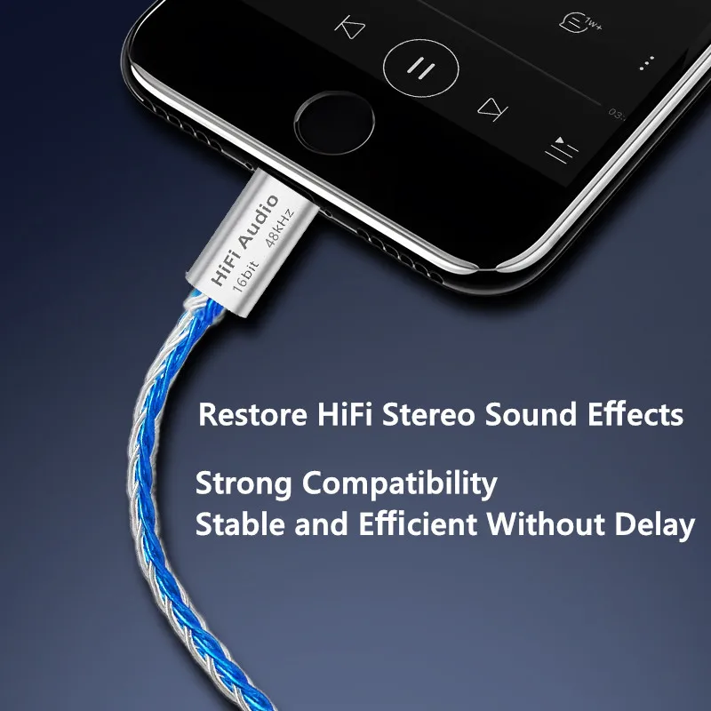 VAOLRO AB136D USB Typ-C auf 3,5 mm Kopfhörerverstärker 16 Bit/48 kHz HiFi-Audio-Decoderkabel IEM AMP Handyadapter DAC-Chip für iPhone16/iPhone15/iPad Pro/Samsung/Huawei/Xiaomi