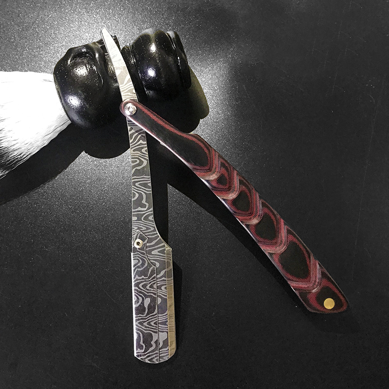 Мужская профессиональная ручная бритва с прямыми краями из нержавеющей стали, парикмахерская бритва, складная бритва для бритья, резак для бороды, подарок