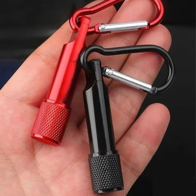 Mini tragbare Taschenlampe Schlüsselanhänger Anhänger mit Batterie Licht Kleine LED-Taschenlampe Auto Schlüsselanhänger Anhänger Schlüsselanhänger Mini-Taschenlampen