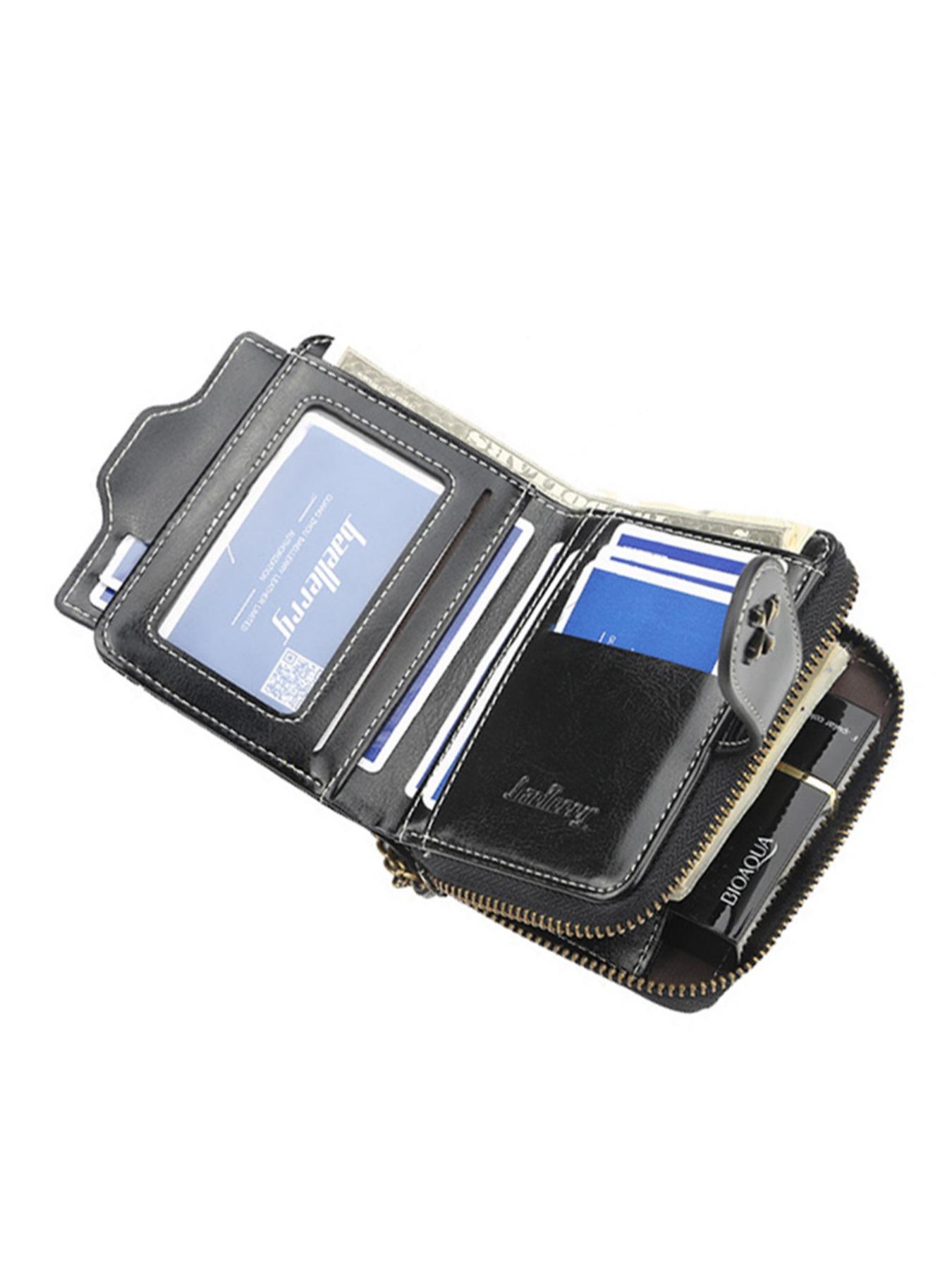 Carteira curta feminina com fivela de moda europeia e americana com zíper e bolsa de moedas