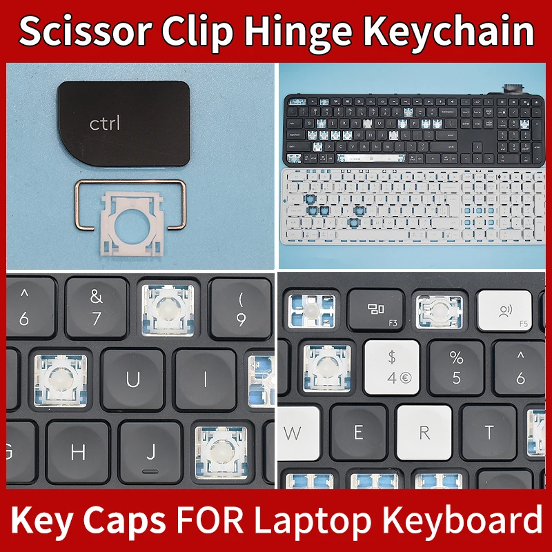 Replacement Keycap Key cap Hinge For Logitech Keycap MX YR0073 Graphite Grey White Black Keyboard KeyCap