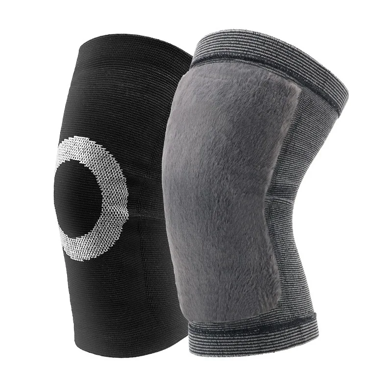 ฤดูหนาว WARM เข่า Pads สําหรับผู้หญิงขาอุ่นผู้ชายเก่าคนเย็นขาข้ออักเสบ Kneepad เข่าสนับสนุนกระต่ายขนสัตว์เข่า Protector