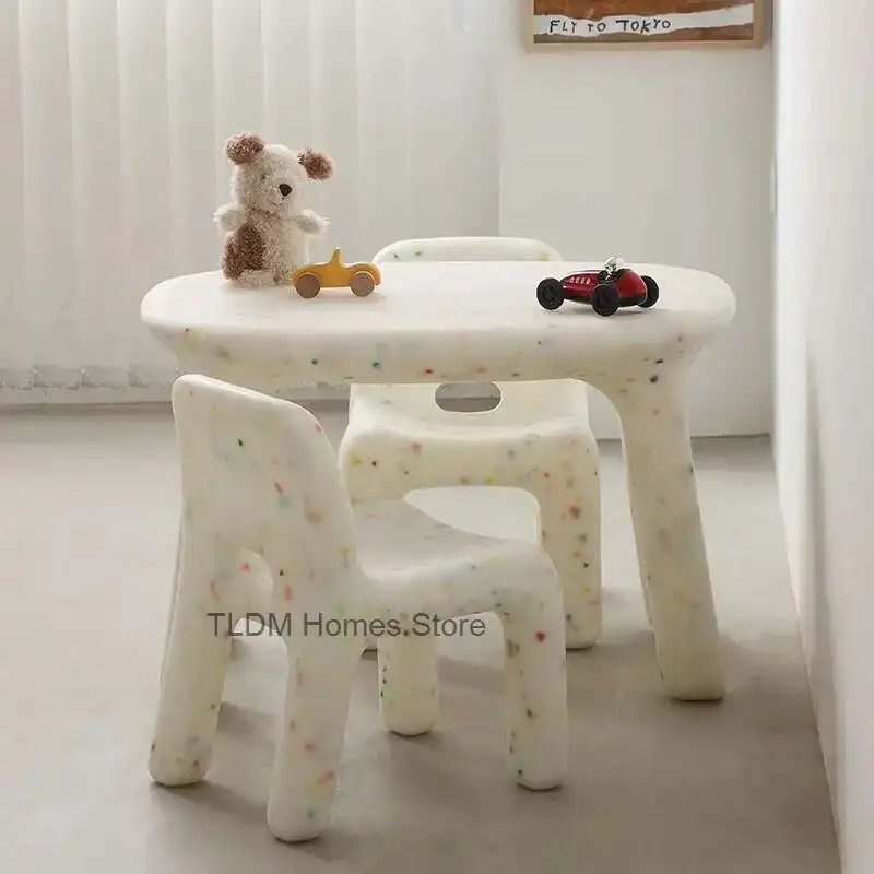 Mesa de plástico infantil, Quarto infantil, Cadeiras pré-escolares, Cadeiras de bebê, Mobiliário para crianças, Penteadeira, Mini Set