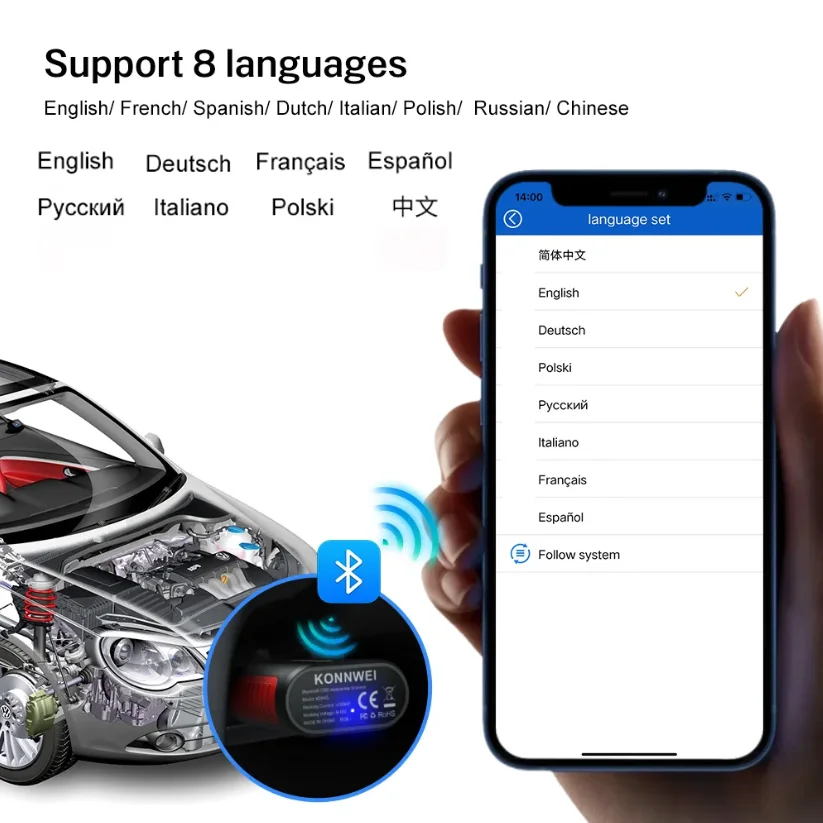 KONNWEI KDIAG MINI 2023, komplettes System, automatischer Scanner, Reset, SAS, EPB, Service, ECU, Programmierer, OBD, OBD2, Autodiagnosetool, pk Thinkdiag