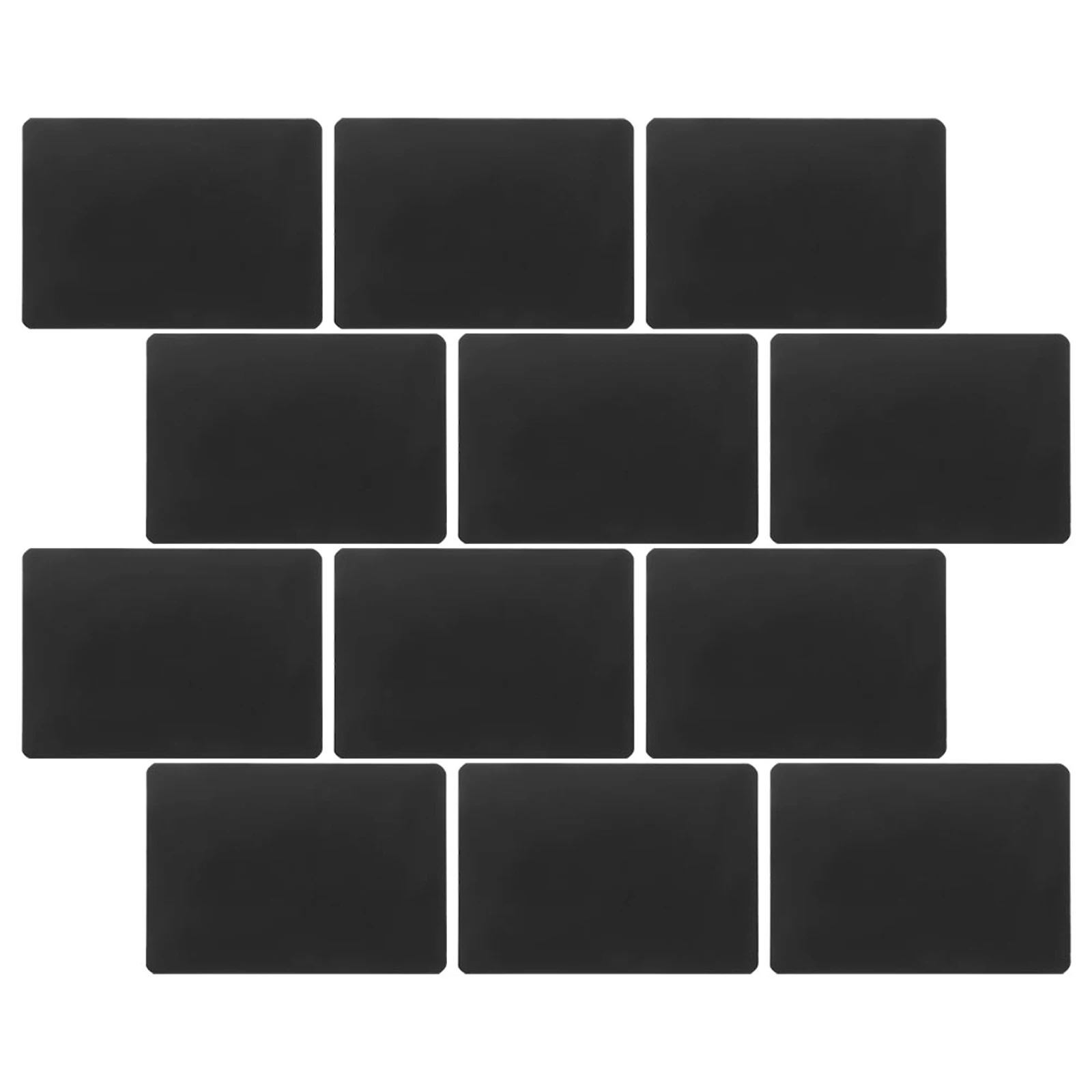 12pcs Price Tag A6 Size Erasable Chalkboard Sign Display Tag  Abs Material Multi-Functional  Board  Signs  Message Price Boards 