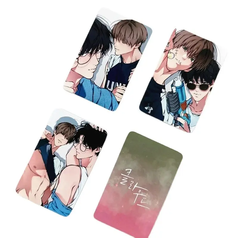 4 ชิ้น/เซ็ตเกาหลีมังงะการ์ด Lomo Baek Cirrus, Yeon Skylar ตัวการ์ตูน 3 นิ้ว Photocards แฟนของขวัญ