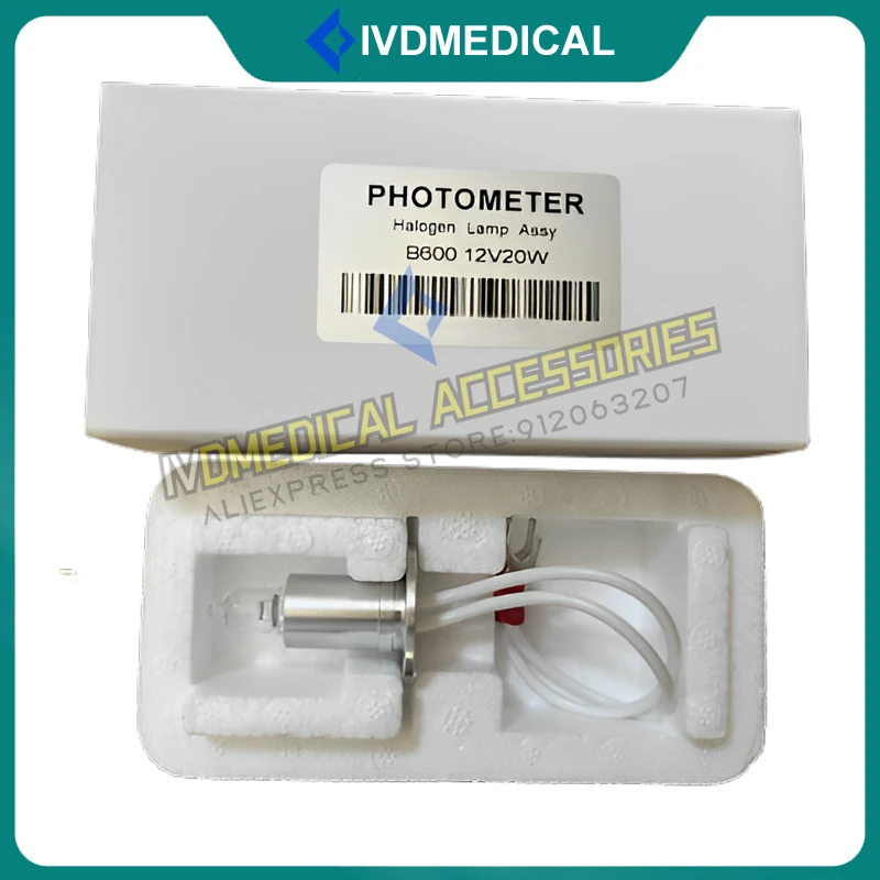 Lámpara halógena de 12V y 20W, Bombilla Original OEM para Snibe Biossays 240 Plus, 12V, 20W, BS240, BS240Plus