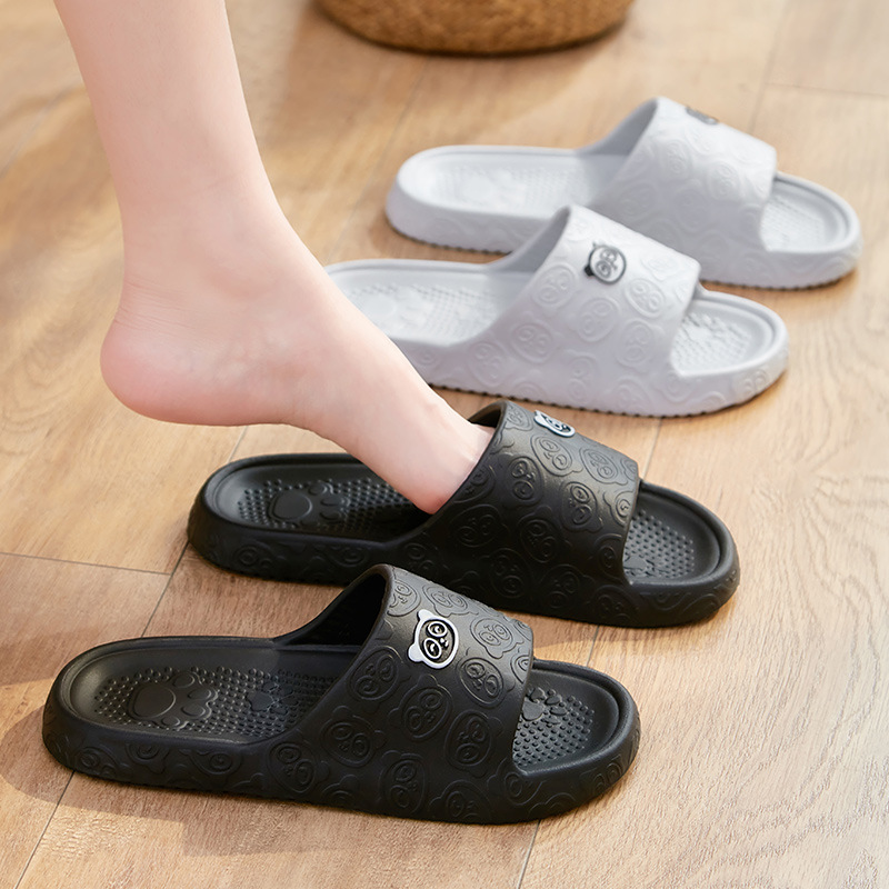 Zapatillas antideslizantes para mujer, ropa exterior, novedad de 2024, sandalias de baño para interior del hogar, Eva de verano para mujer