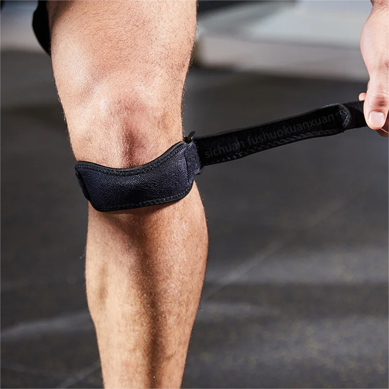 Rodillera con almohadilla suave de Eva ajustable, Protector de tendón de rótula para correr, ciclismo, gimnasio, deportes, rodillera, envoltura de compresión, dolor Unisex