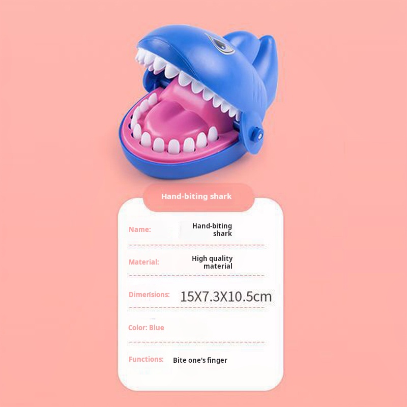 1PC กัดคนฟันกัดนิ้วมือ Big ปาก Shark เด็กเด็กของขวัญของเล่นเคล็ดลับ