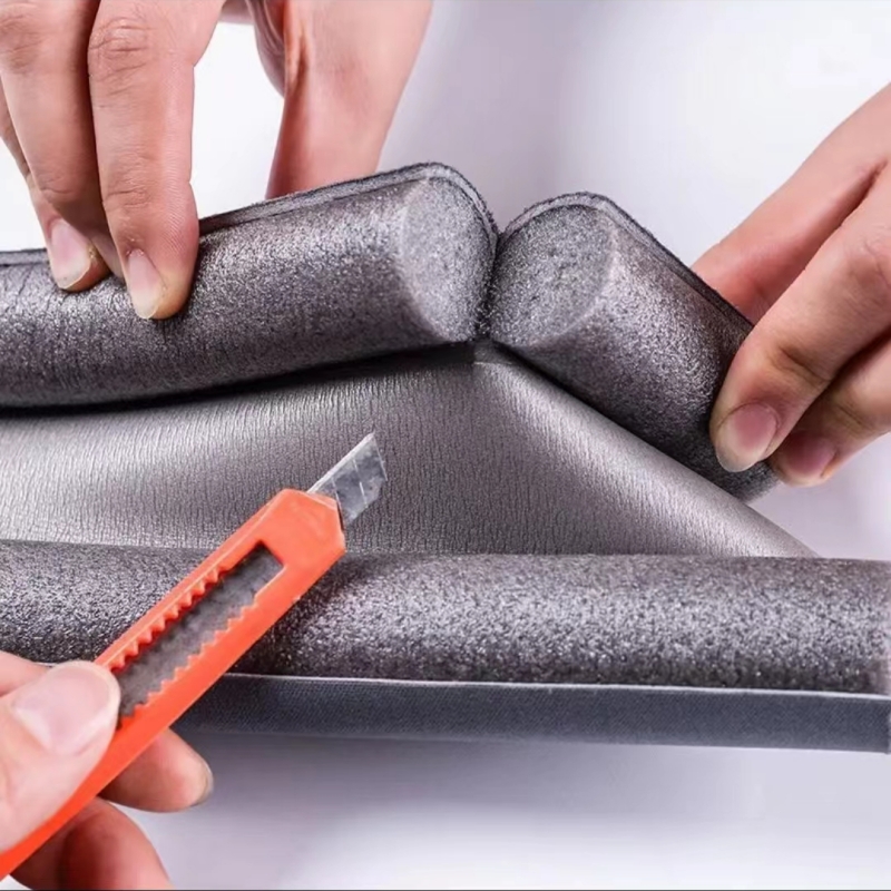 Winddichte afdichtingsstrip Tocht Excluder Stopper Deurbodembeschermer Dubbele beschermer Deurstop Stofdichte Blocker Sealer Geluiddicht