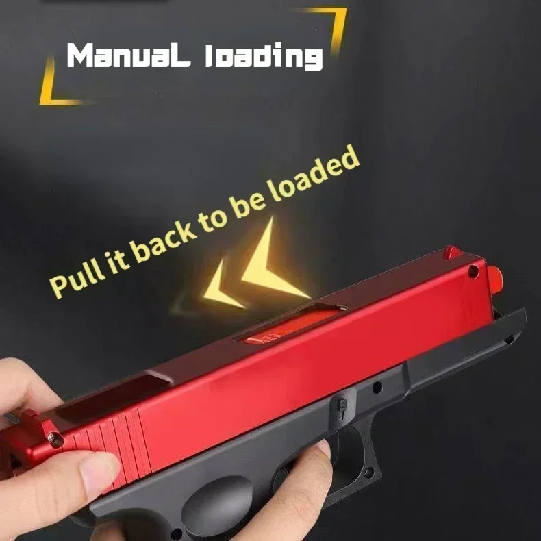 SOTLower revista G17 pistola Manual espuma bola suave bala pistola de juguete lanzador Airsoft CS juegos de disparos armas para niños regalo