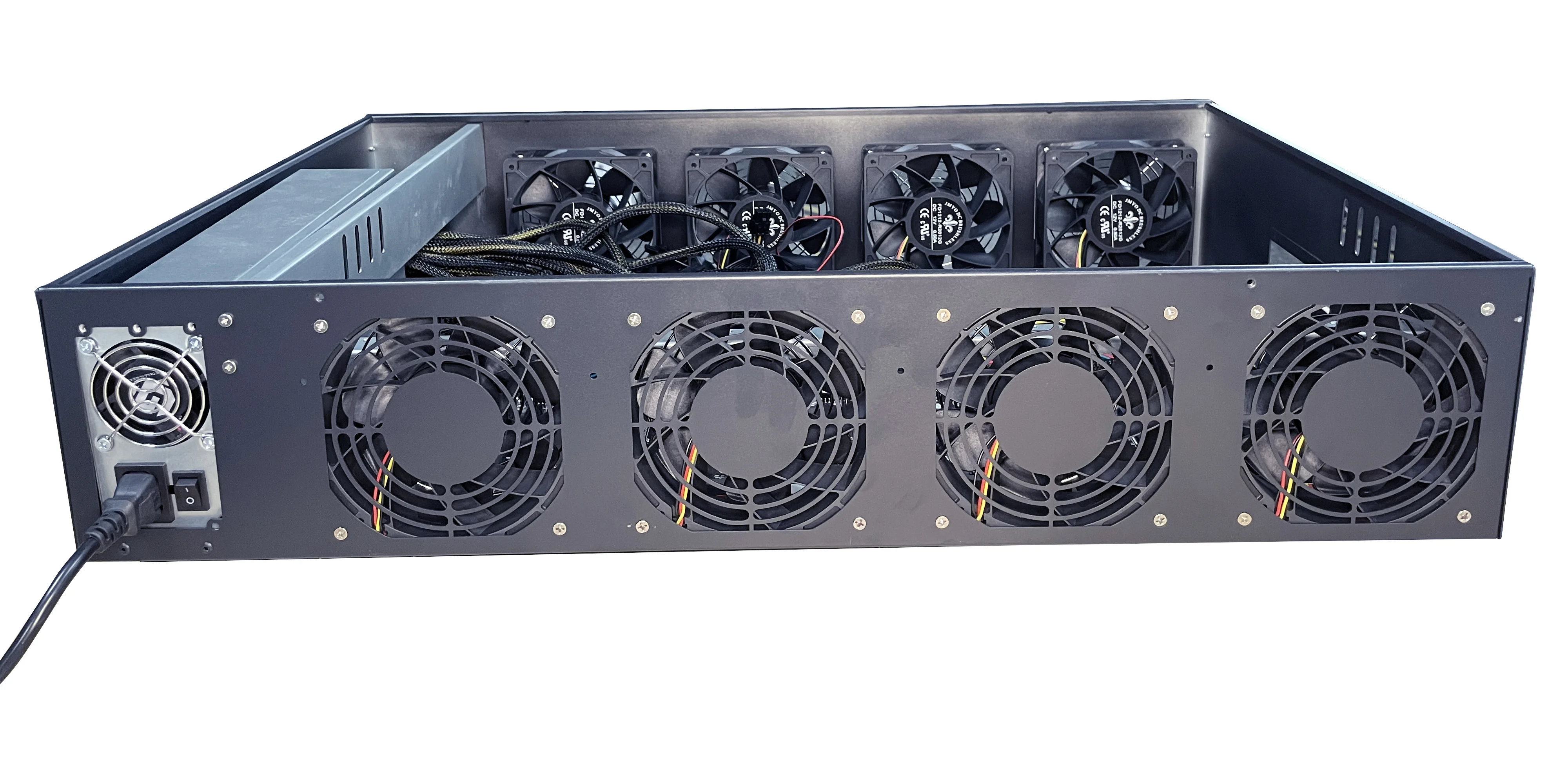 เครื่องพีซี เคสกราฟิกการ์ด แชสซี Barebone System Gpu พร้อมเมนบอร์ดอย่างเต็มที่ เคสใหม่และ 8gpu