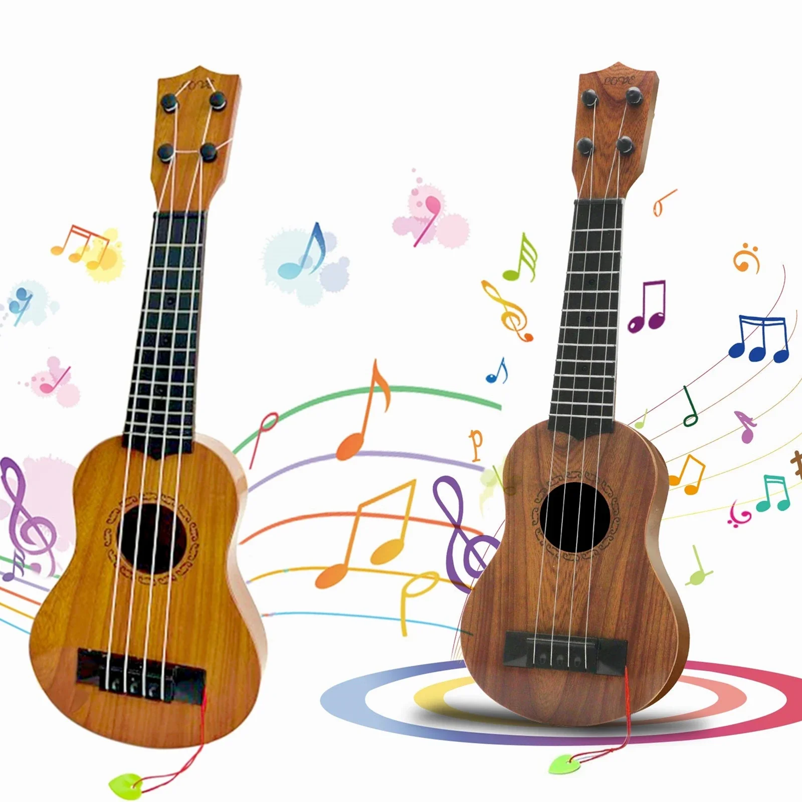 35 ซม.Ukulele กีตาร์เด็กของเล่นสามารถใช้เล่นเครื่องดนตรีประถมศึกษาพร้อม Paddles จําลอง Yukrili ของเล่นเพลง