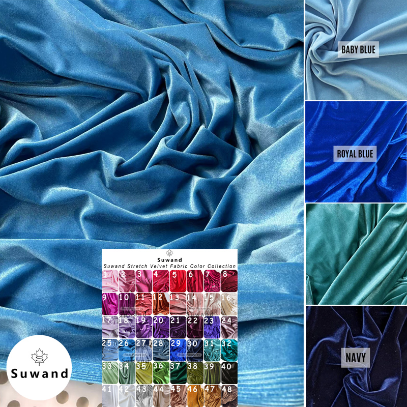 Ширина 175 см, синяя бархатная ткань, торжественное платье, фотографические фоны, украшение для свадебной вечеринки, занавеска, ткань, материал «сделай сам»