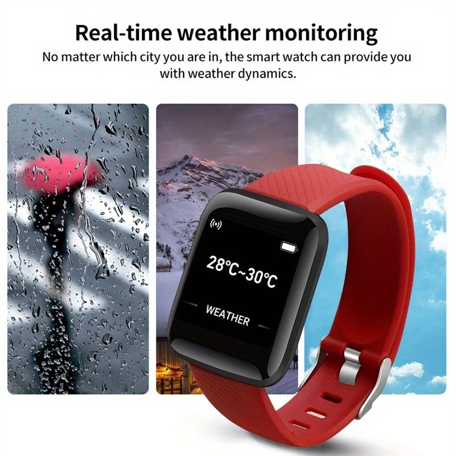 2024 Nowość dla wielofunkcyjnego inteligentnego zegarka Kid Men Woman Message Remind Music Control Sport Step Calories 116 Smartwatch Alarm Clock