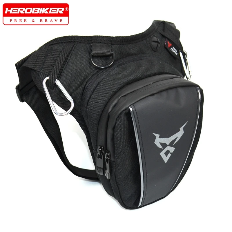 Bolsa lateral para pierna de motocicleta, riñonera impermeable, cinturón ajustable para muslo, monedero para teléfono móvil