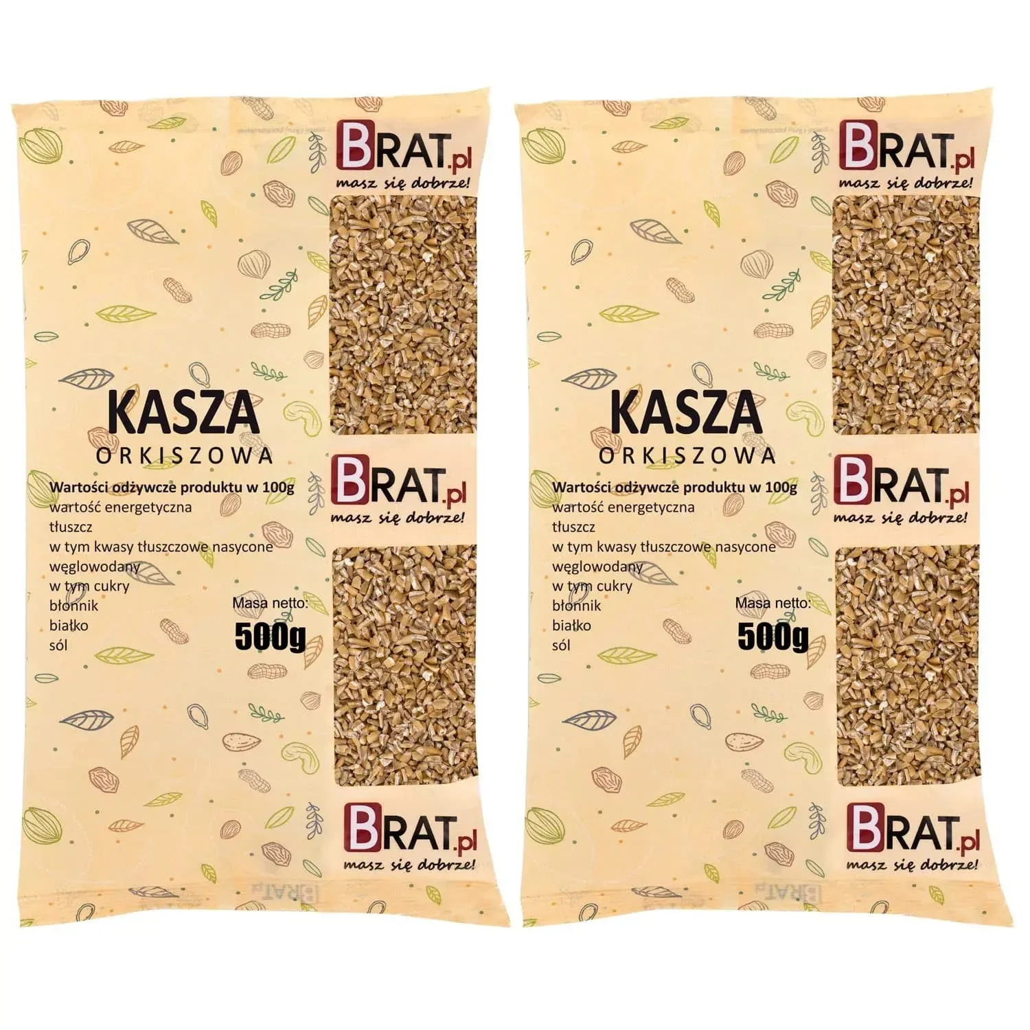 Kasza orkiszowa 1kg (2x500g)