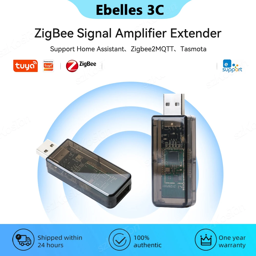 Repetidor de señal ZigBee 3,0, extensor de amplificador de señal USB para aplicación Tuya eWeLink, asistente doméstico ZigBee2MQTT Tasmota