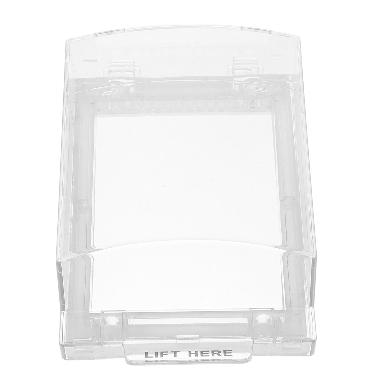 Alarm Switch Protective Cover Fire Emergency Panel Protector Push Button Cover Stopper Plastic Material Easy