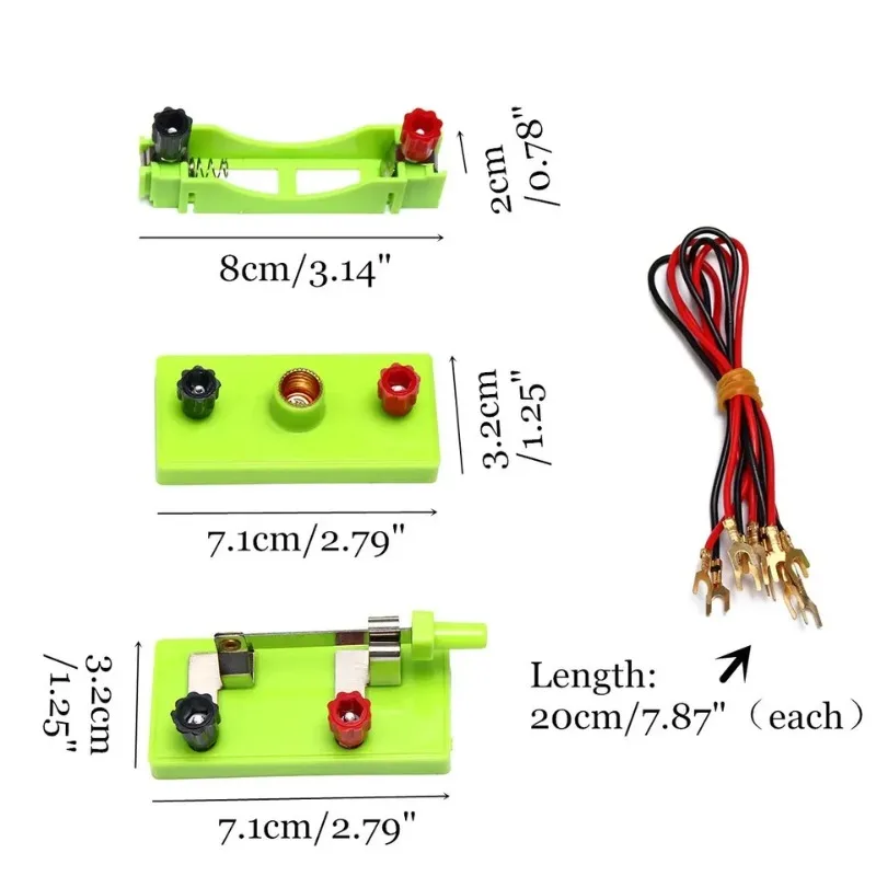 DIY Electric Circuit Science Toy for Kids Hands-On Basic Circuit Electricity Learning Kit Physics Experiment Toys for Children