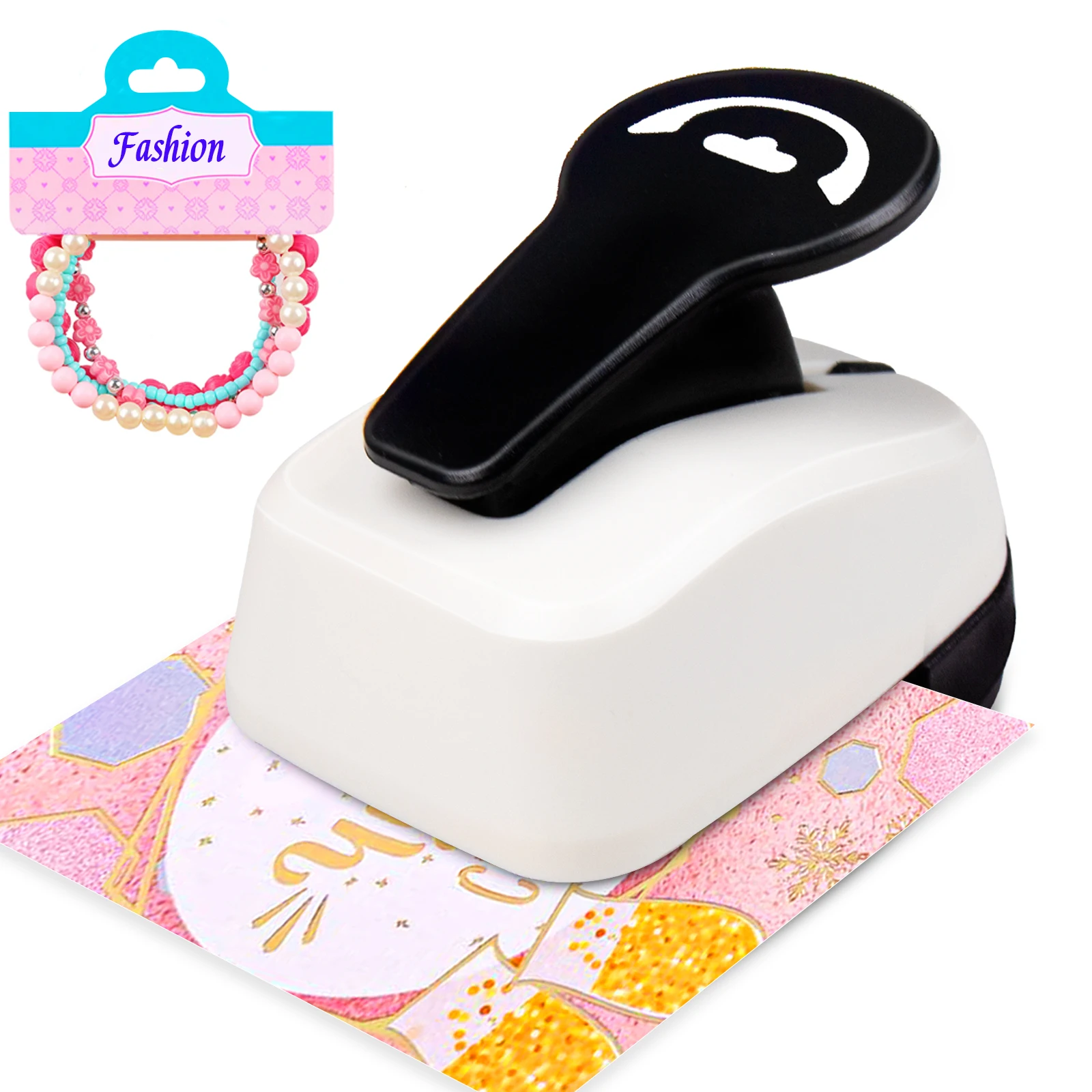 Foldover Hang Tag Bracelet Necklace Headband Display Card Paper Hole Puncher Paper Cutter Jewelry Card