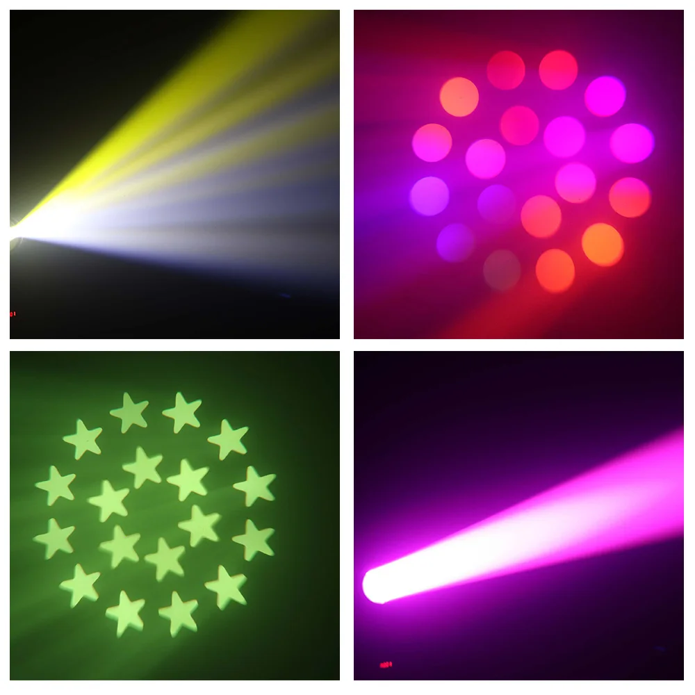 2PCS LED 200W Beam Spot Rotate 18 Prism Gobo Dekoracja ślubna Ruchoma głowica Oświetlenie sceniczne Dj KTV Dance DMX Lights Sharpy