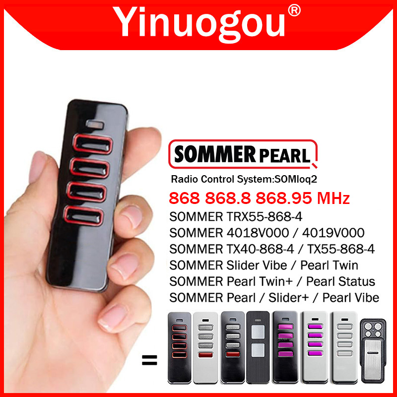 Dây Loa SOMMER TX55-868-4 Nhà Để Xe Cửa Điều Khiển Từ Xa 868MHz Dây Loa SOMMER Ngọc Trai 4018V375 SOMloq2 Điều Khiển Từ Xa Nhà Để Xe Cửa Móc Khóa Chắn