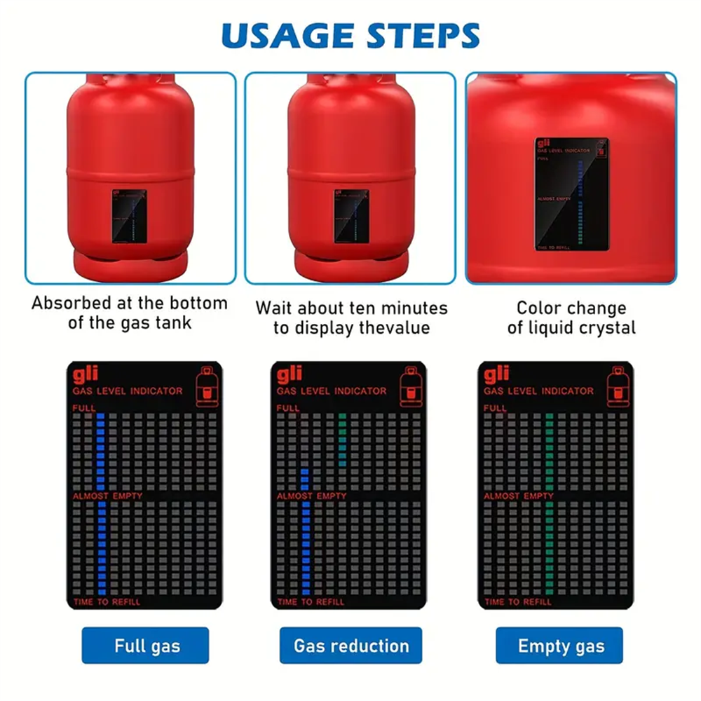 Gas Indicator Level Practical LPG Fuel Gas Tank Level Indicator For Gases Used At The Point Where The Product Is Affixed