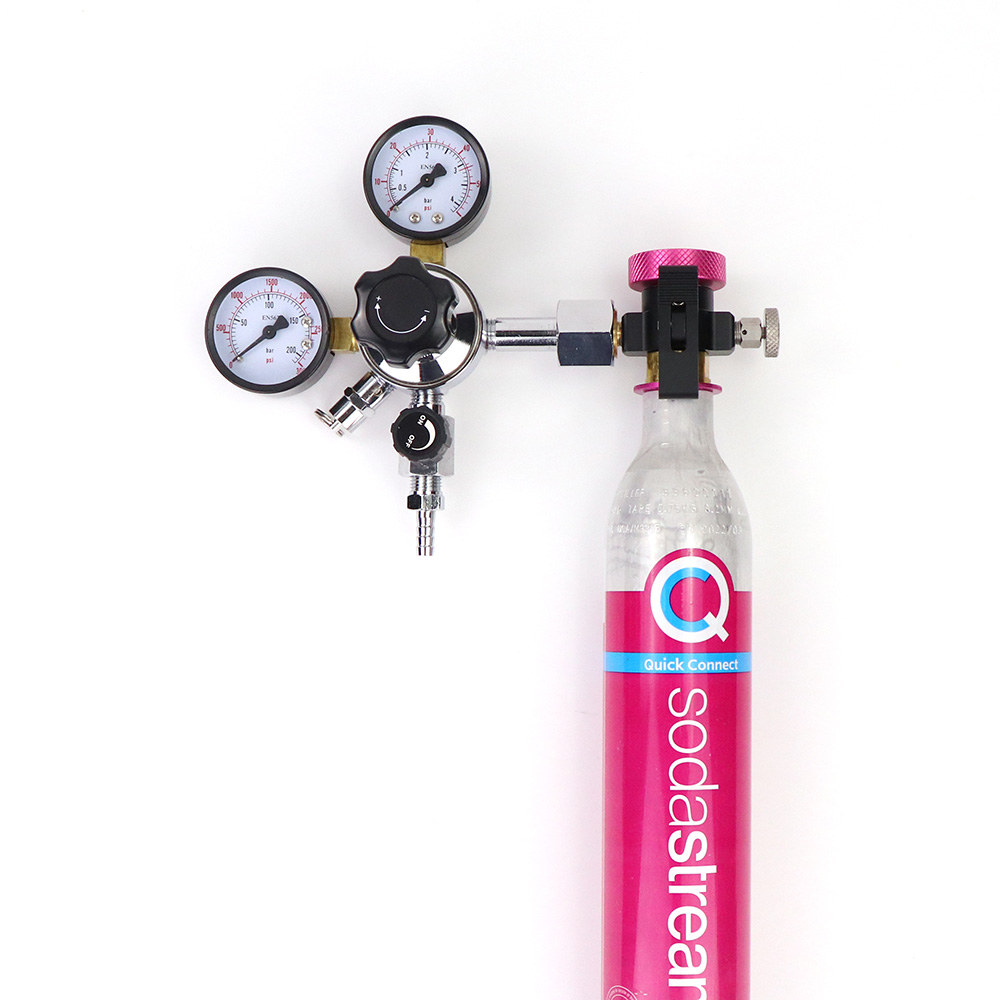 Soda Quick Connect CO2 Cylinder Refill Adapter Soda & StreamGas Regulator W21.8-14 Connector
