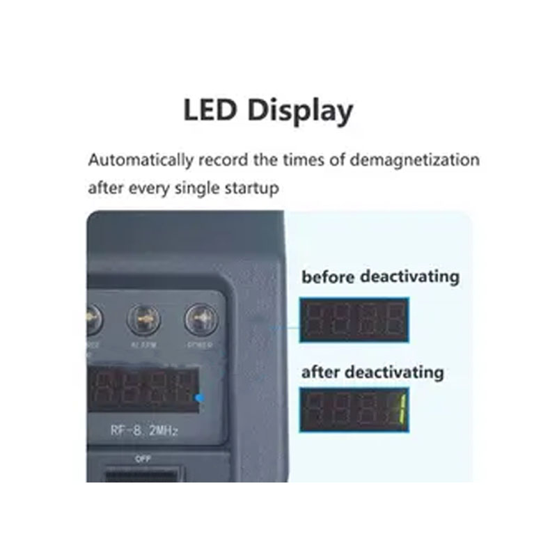 2 in 1 EAS Detector deactivator 8.2MHz/58 HZ AM ป้ายแบบแข็งตรวจจับฉลากแบบนุ่ม RF ปิดการใช้งานมือถือสำหรับซูเปอร์มาร์เก็ตค้าปลีก