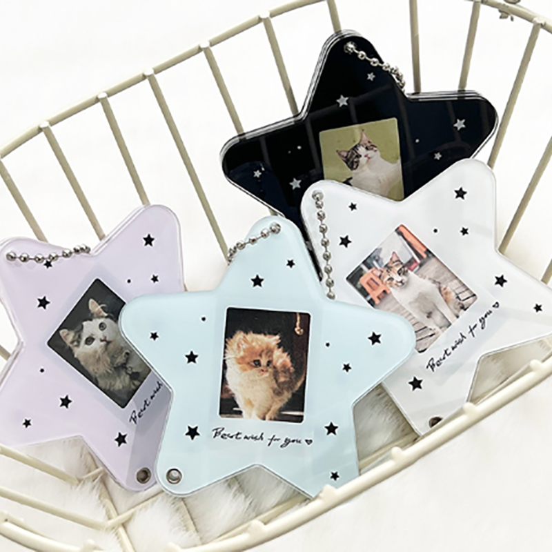 Heart-Shaped Wings/Star-Shaped Cardboard Photo Display Stand For photo storage, display, pendants, keychains, and accessories