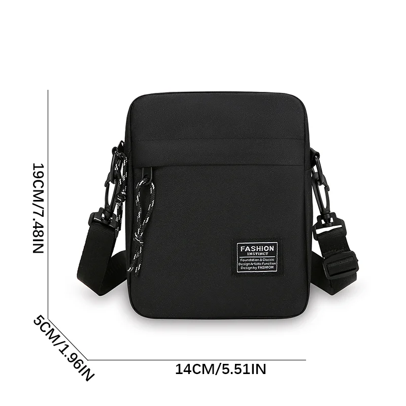 Bolsa de ombro oxford pano casual masculino mochila pequena praça saco moda diagonal crossover mão máquina bolsas femininas bagagem