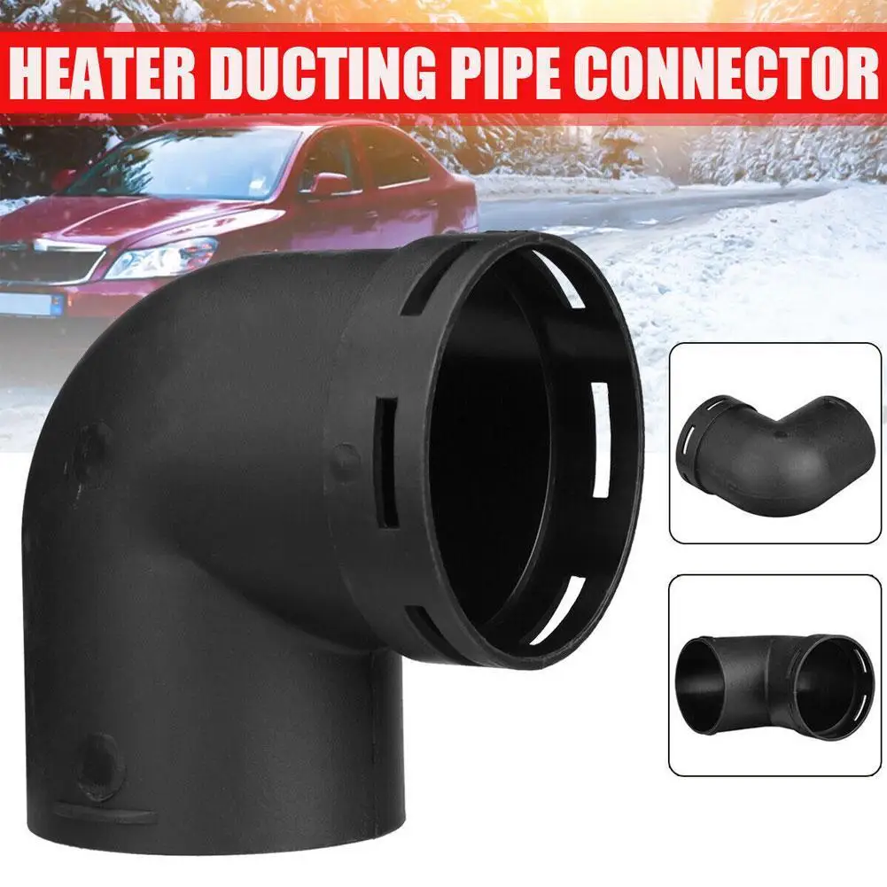 Calentador de estacionamiento diésel de aire de invierno para coche, pieza en L, codo, escape, tubo de salida, adaptador de conector para Webasto/Eberspaecher, 60mm