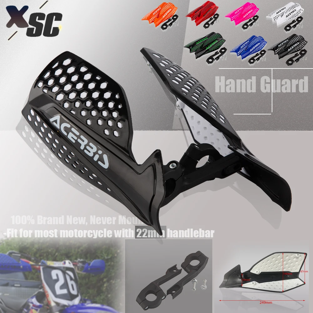 Protector de manos para Motocross, Protector de mano de 22mm para motocicleta Dirt Pit Bike ATV Quads con guardamanos Enduro