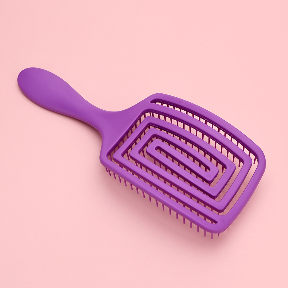 Salone di moda Pettine a denti larghi Parrucchiere Styling Pettine da massaggio Pettine curvo per la cura dei capelli Rimozione dei grovigli Accessori da barbiere