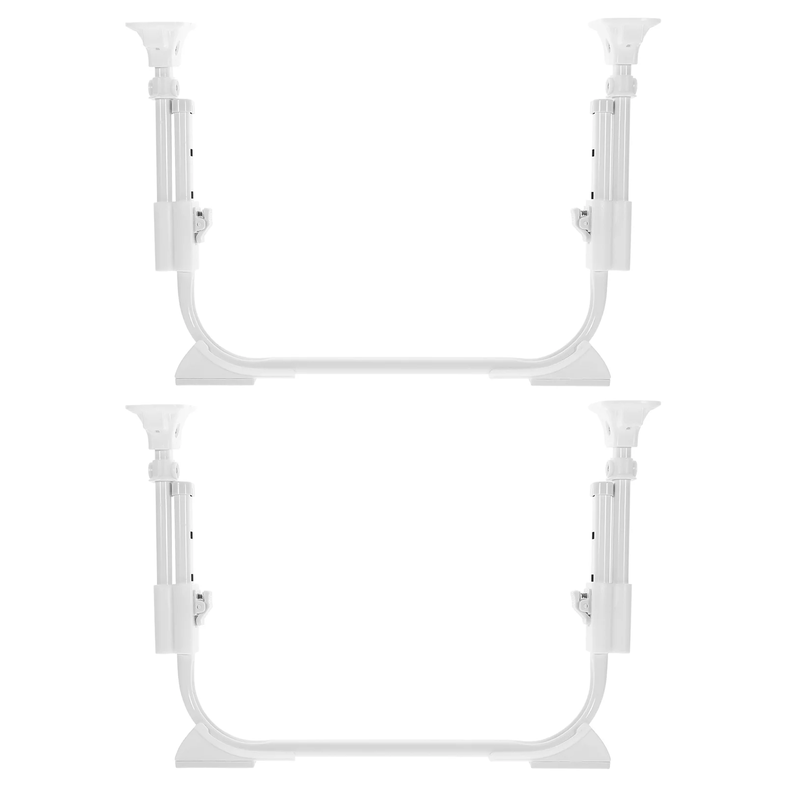 Adjustable Height U Shaped Desk Legs Replacement Bed Table Legs Self Locking Folding Furniture Parts Sturdy Metal Supports