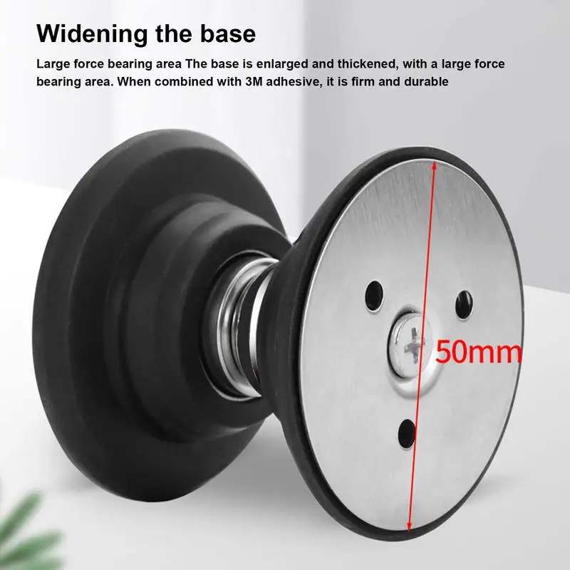 ซิลิโคนประตูแม่เหล็กไม่มีเจาะประตูดูดซับในครัวเรือน Strong Magnetic Strong เงียบประตู Anti-collision ประตู