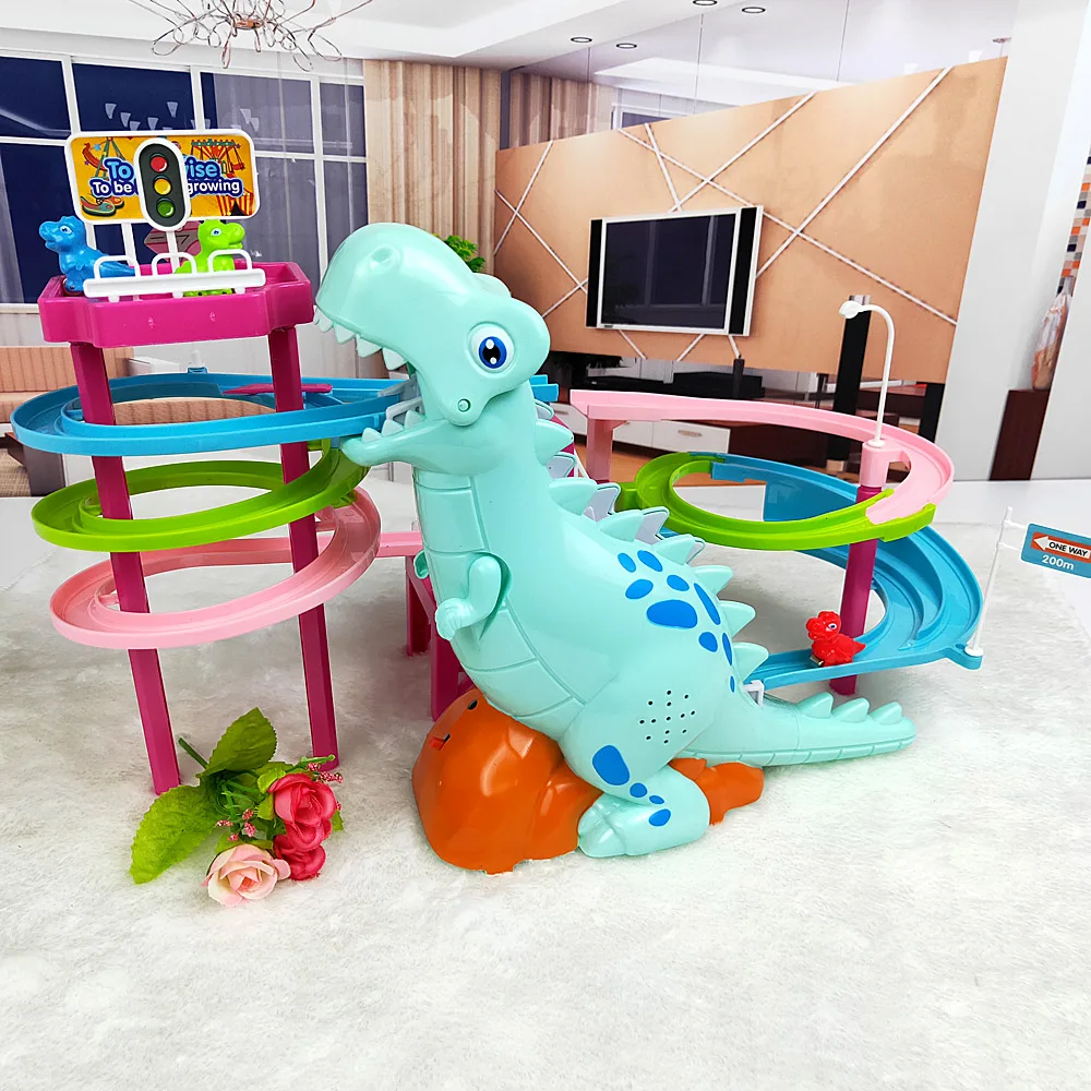 Dinosaur Track Park Dinosaur Climbing Stairs Educational Toys Puzzle Game Birthday Gift For Children