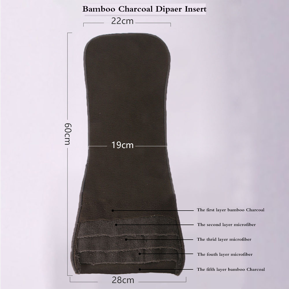 2 stücke Waschbar Erwachsene Windel 5 Schichten Polar Fleece Tuch Windel Liner Super Saugfähigen Wiederverwendbare Inkontinenz Erwachsene Windel Einsatz Pad