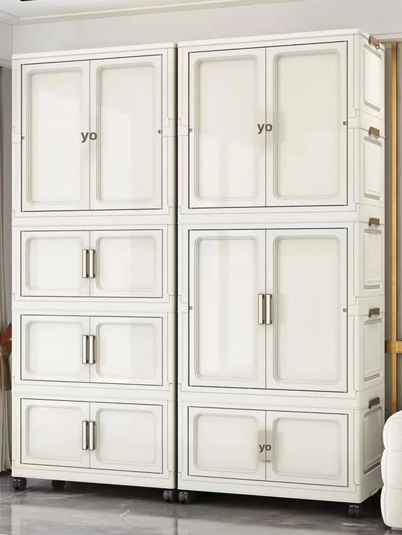 Gabinete de almacenamiento plegable Organizador de armario multiescena - Solución de organización del hogar