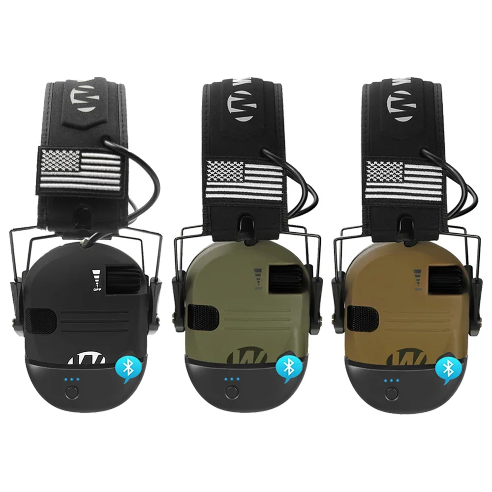 Bluetooth Tactical Electronic Shooting Earmuff Anti-noise Headphone Sound Amplification Wireless Hearing Protection Headset