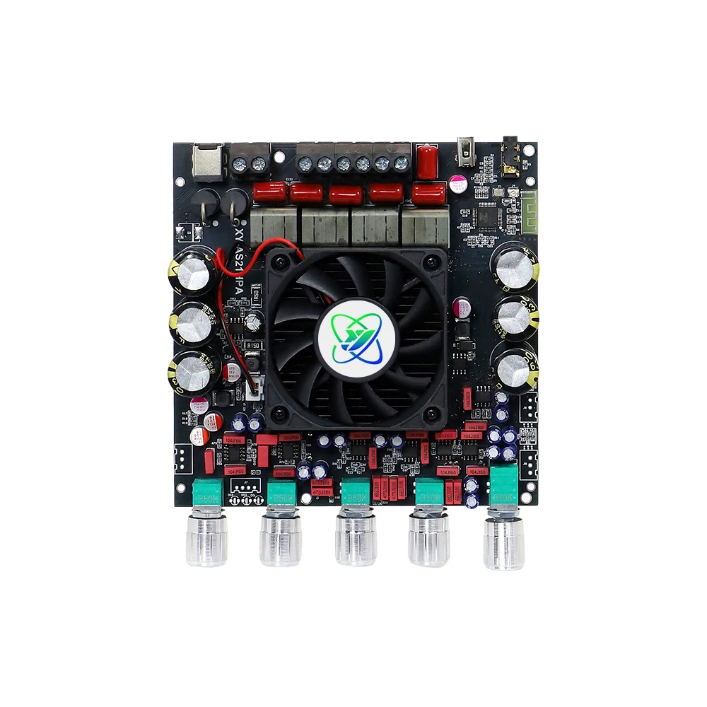 AS21 TPA3255  Bluetooth 5.2 2.1 Channel Power Audio Stereo Subwoofer Amplifier Board 300WX2+600W TREBLE Bass note tuning AMP