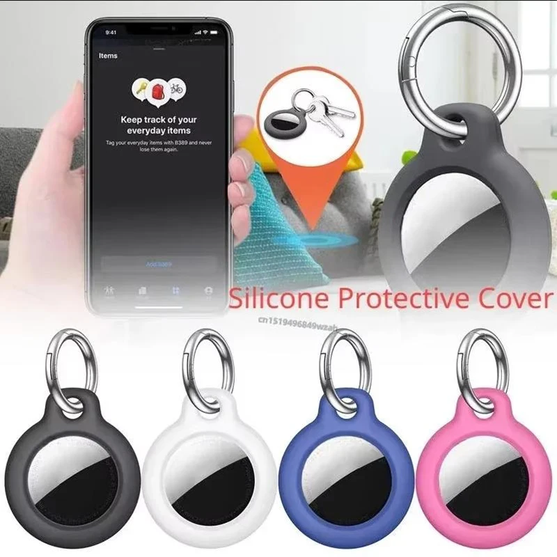 Case voor Apple Air tag houder met sleutelhanger, harde pc anti-drop Airtags sleutelhanger harde pc AntiDrop Airtags sleutelhanger Air tag case