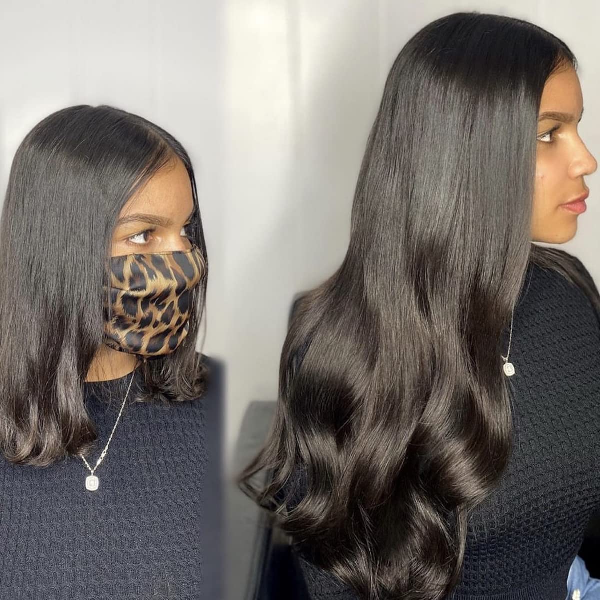 Grampo de onda corporal em extensões de cabelo Grampo de cabelo humano em extensões de cabelo # 1B Full Head 8 unidades com clipe de 120 gramas em extensões de cabelo